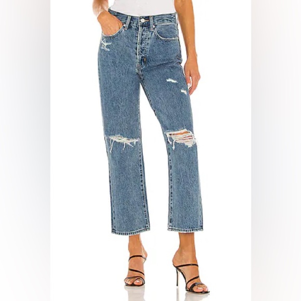 PISTOLA Revolve Cassie Crop Super High Rise
Straight Crop | Elixir Sz 27